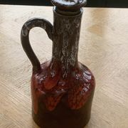 Carafe flacon en céramique émaillée vallauris vintage 1960