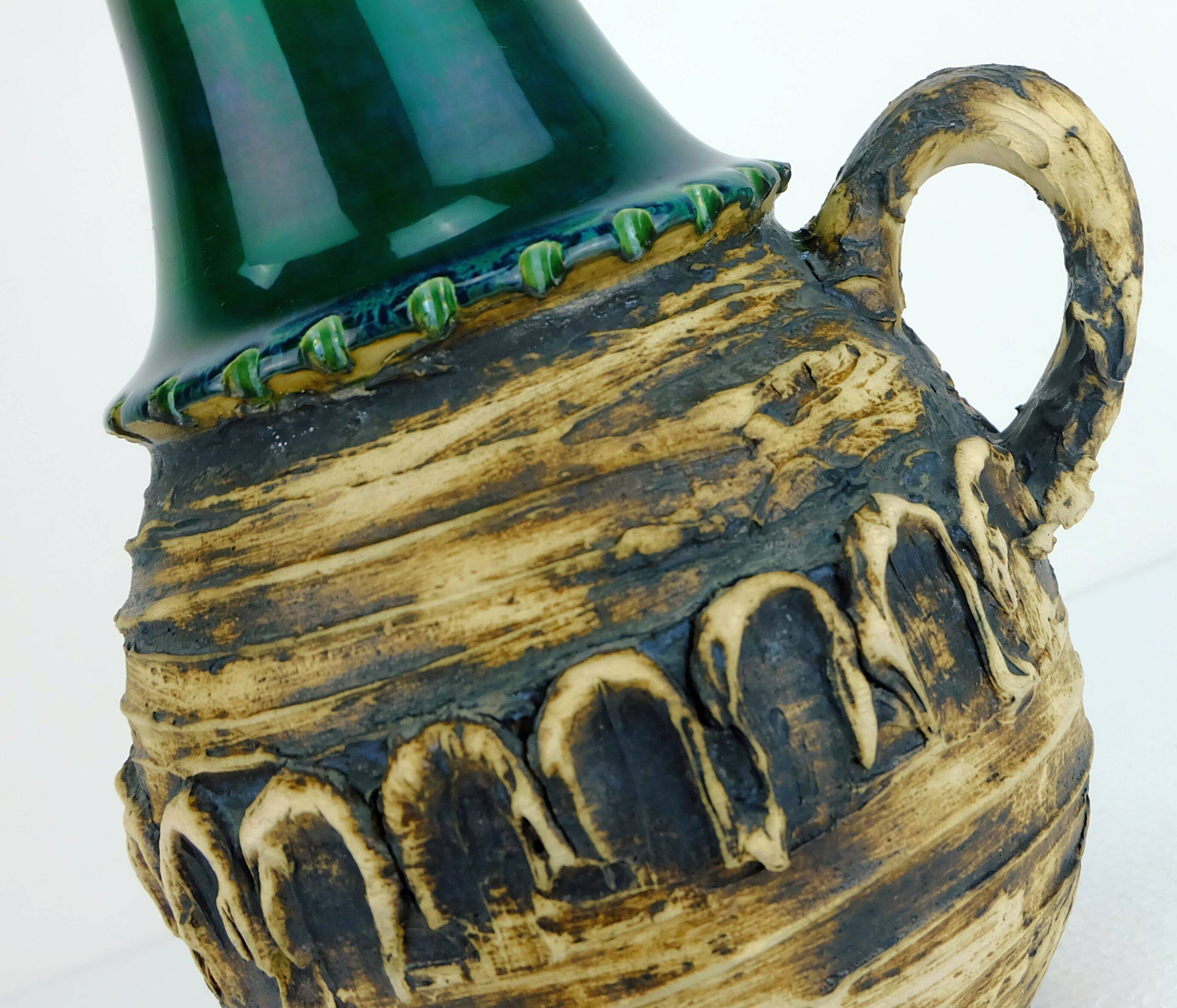 fantastic 1960's carstens VASE with outstandig rough glaze model 29-30 A