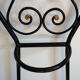 Vintage iron coat rack with mirror