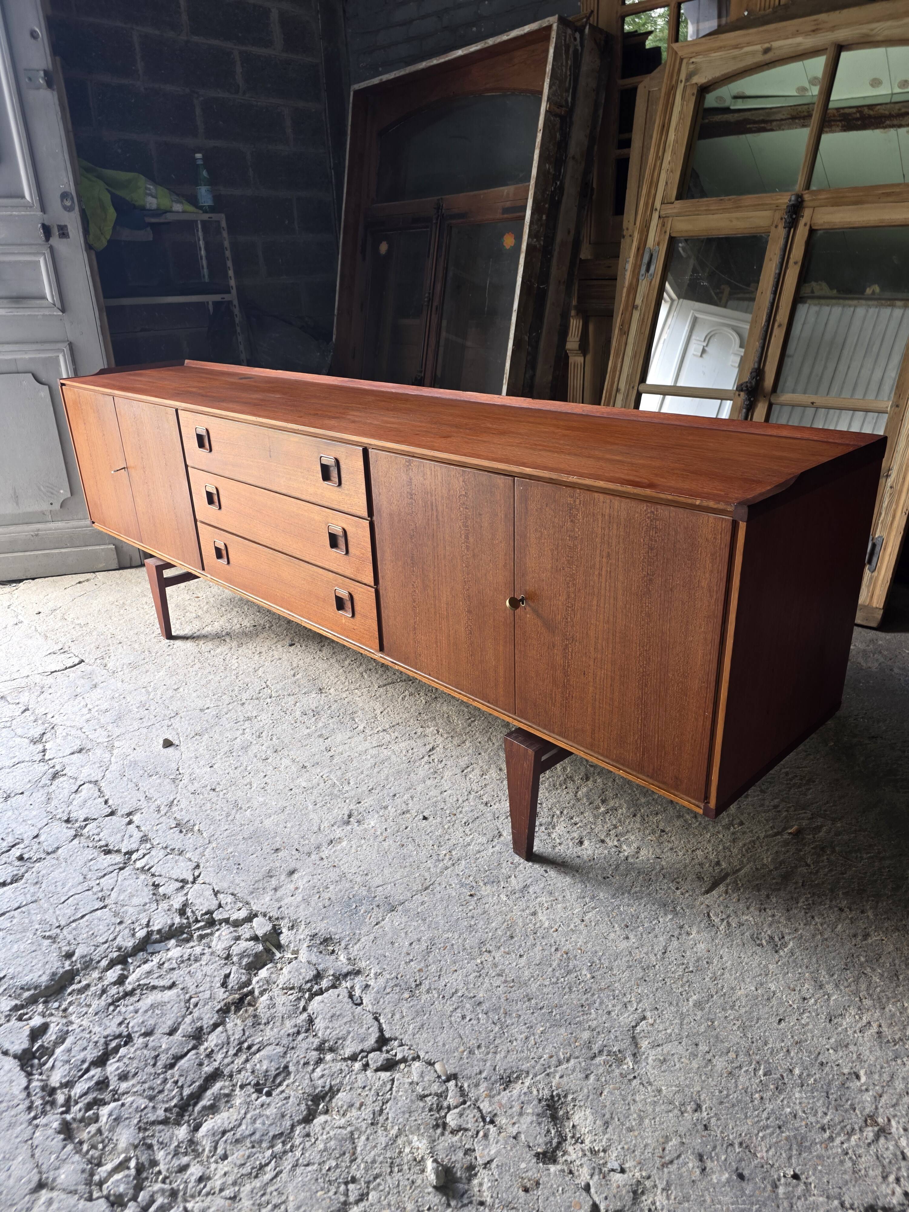 Scandinavian teak sideboard from the 1960s.