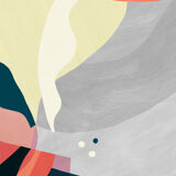 Pink spring art poster, 50×70 cm