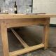 Solid oak farmhouse table