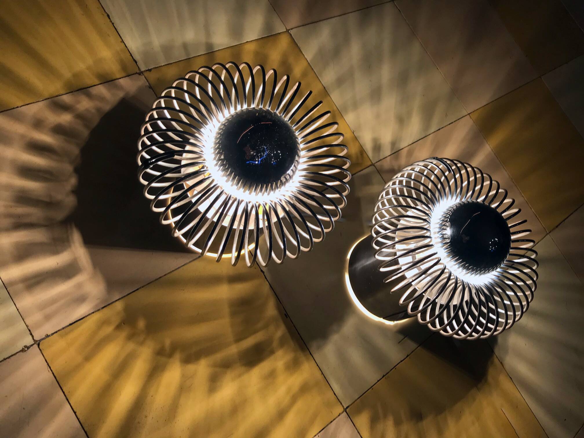 Vintage Wall Lights • Philippe Rogier • Oxar • Luminox • Space Age • 1972