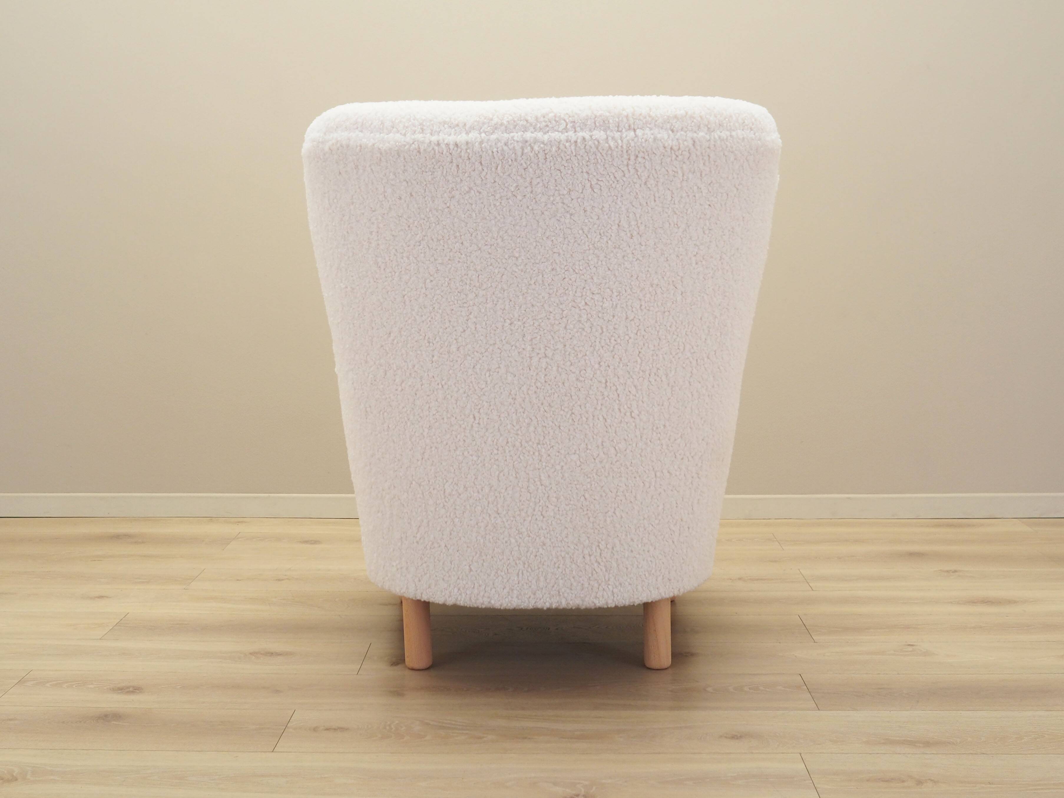 White armchair, Scandinavian design, production: Denmark