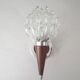 Vintage teak wall lamp from the 60s with chrome
