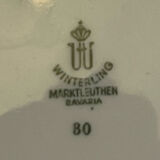 6 flat white porcelain plates