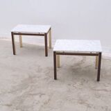 Pair of Scandinavian side tables by BENDIXEN, Denmark 1970