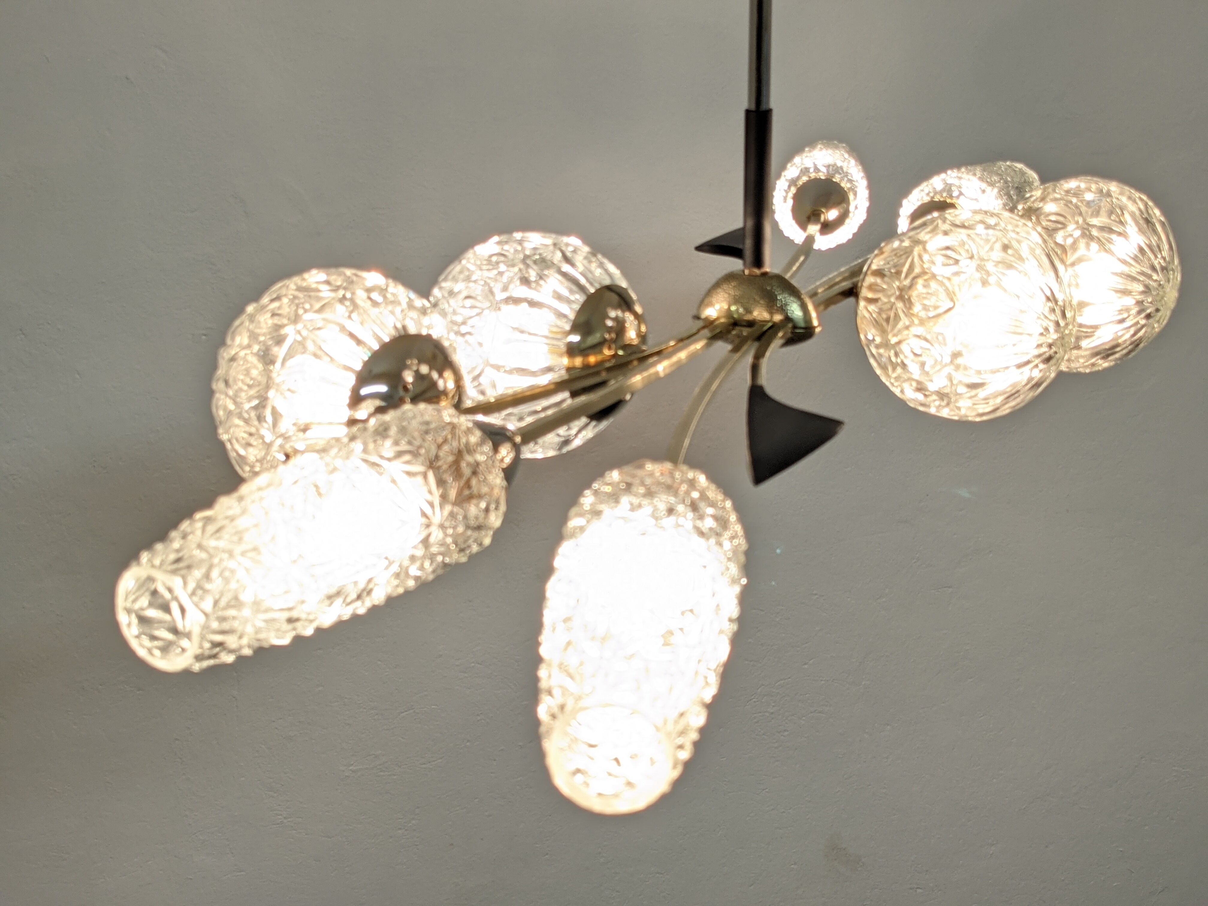Arlus chandelier with 8 fires of the 50s/60s