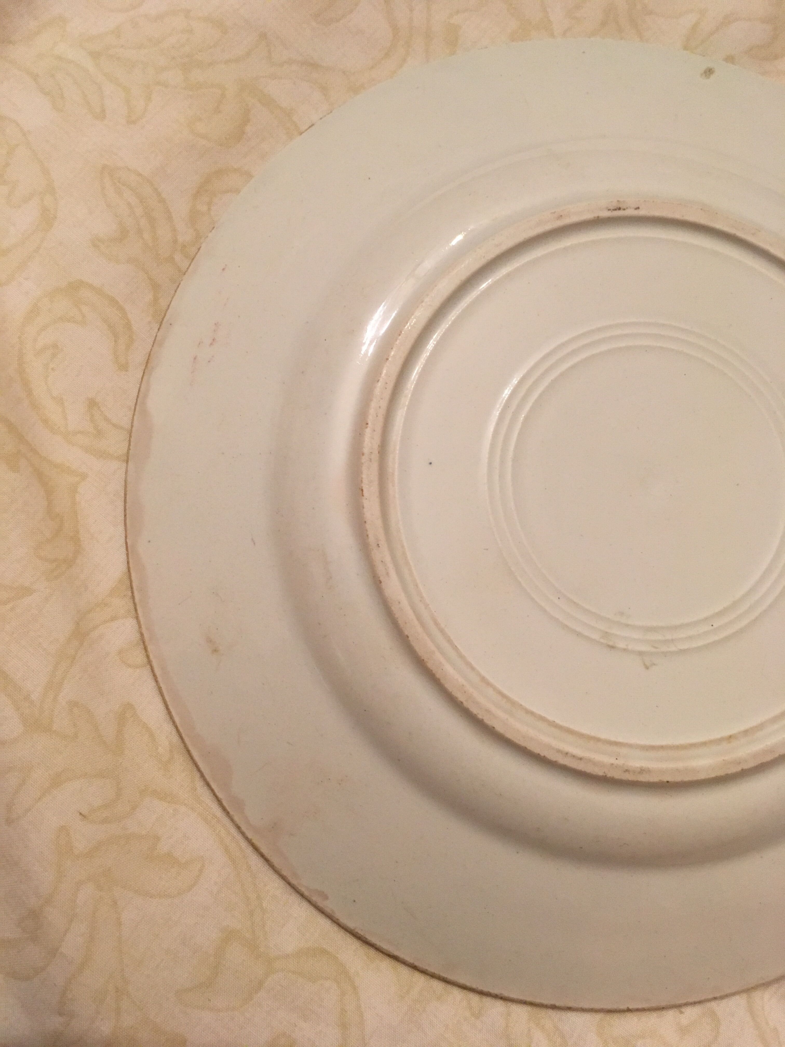 6 earthenware dessert plates