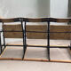 3-seater folding theatre bench