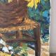 Basket of sunflowers, knife oil