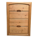 Vintage solid pine chest of drawers Danish Scandinavian style 1980s