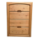 Vintage solid pine chest of drawers Danish Scandinavian style 1980s