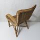old rattan armchair for children