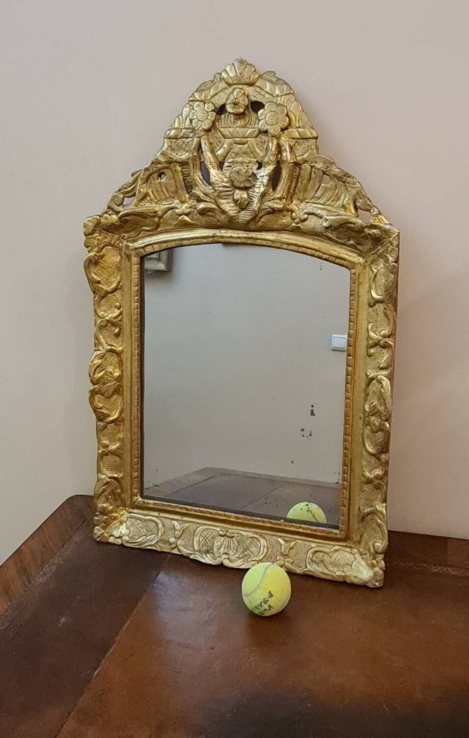 Louis XV period mirror, circa 1760.