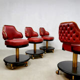Vintage stools easy office chairs  Gasser ‘Casino vibes’ set of 4