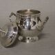 Silver metal coffee set - christofle - gallia collection