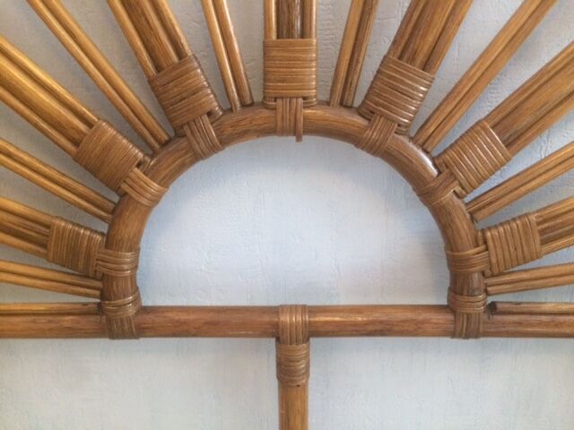 Rattan bedhead