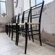Set of 6 Italian woven rope chairs