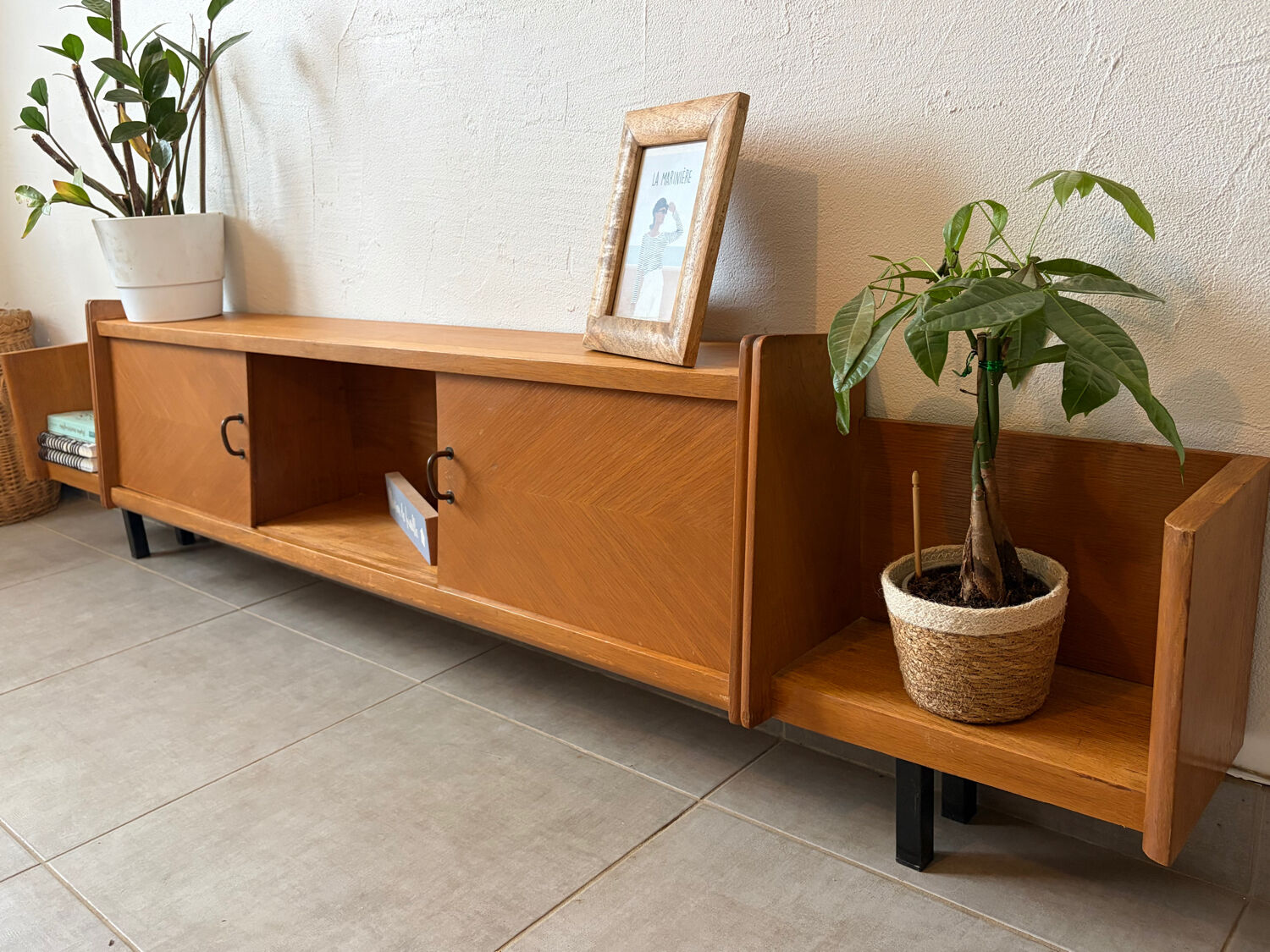 Vintage teak enfilade (shallow)