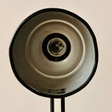 Old articulated desk lamp in red metal
