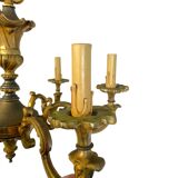 Lustre en bronze massif 6 branches style classique