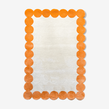 Tapis design orange, 120x180 cm