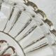Pair of molded glass candle holders