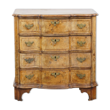 Commode en noyer courbé avec orgue baroque, XVIIIe siècle