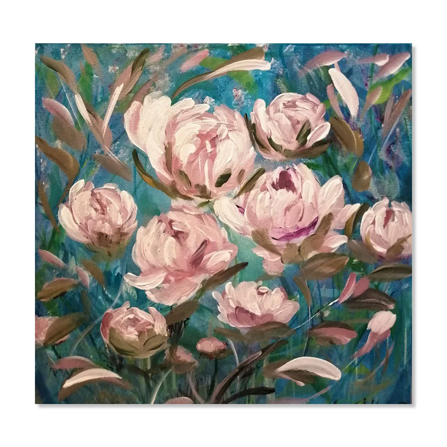 Original peony board signed and delivered with its certificate