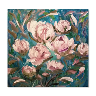 Original peony board signed and delivered with its certificate