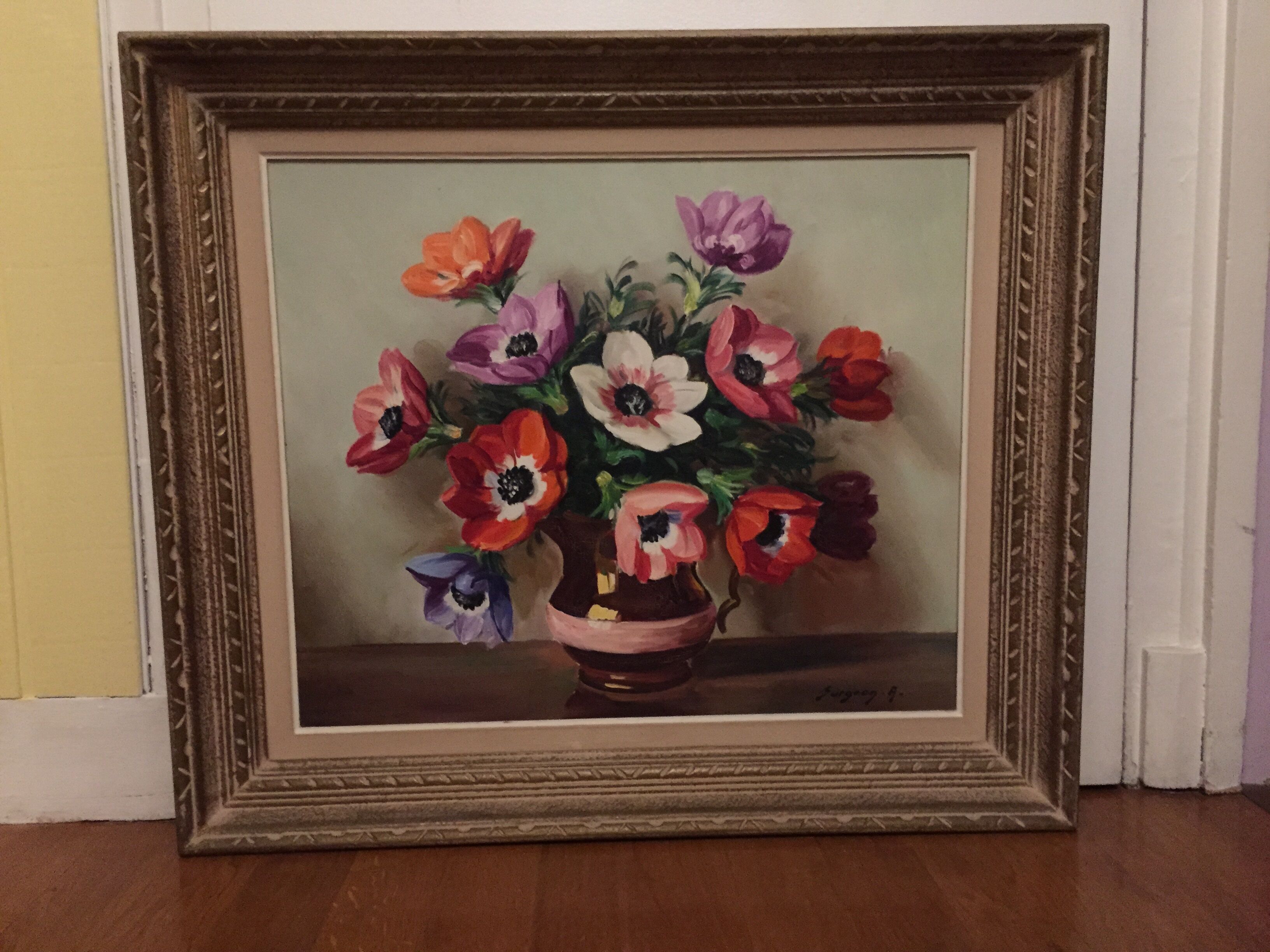 Still life anemones