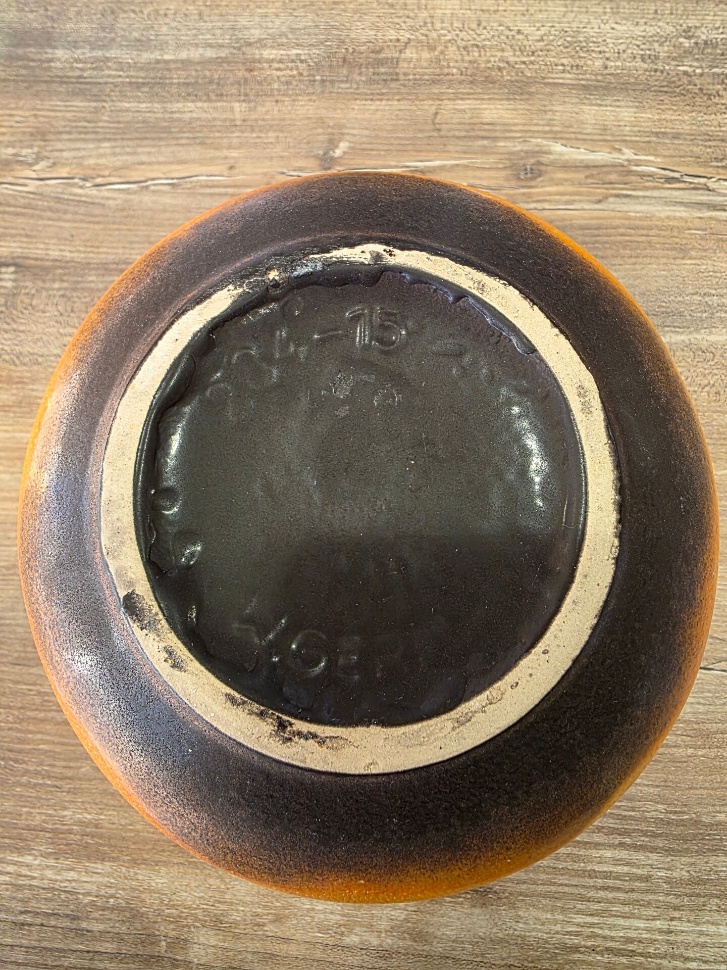 Ball vase West Germany Scheurich 204 Fat Lava