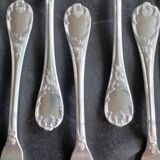 12 silver-plated fish knives by the silversmith Christofle, Marly model, 20 cm.