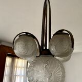 Muller brothers art deco chandelier in Luneville