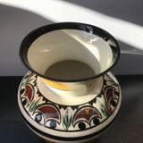 Ancient Vase QUIBERON Ceramics MERLE WHITE Painted Vintage Decor