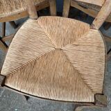 3 straw chairs in perfect condition