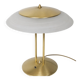1980s Modern table lamp | Dimmable | Brass and glass