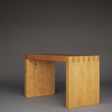 Vintage solid Pine Bench in the style of Ate van Apeldoorn, 1970s