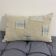 Cushion in vintage canvas Kilim style
