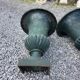 Pair of antique Medici vases in cast iron