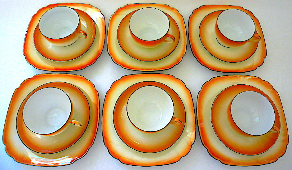 Art-deco bohemian porcelain tea or coffee