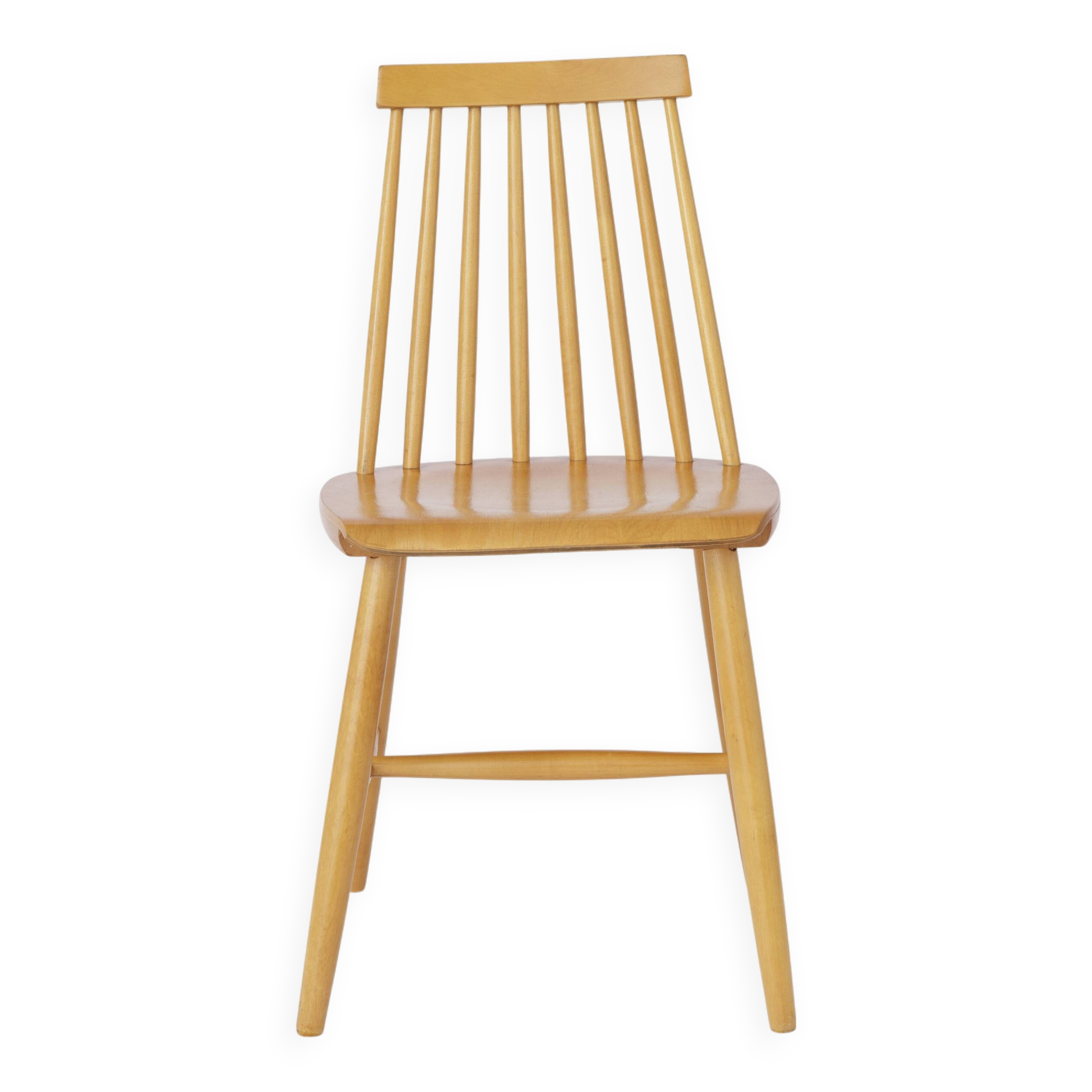 1 of 2 Yngve Ekström "Pinocchio" Dining Chair – Swedish Beechwood, 1960s