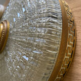 Brass and glass ceiling light