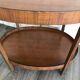 Oval side table