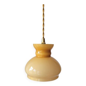 Honey opaline pendant light