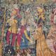 Vintage Gobelin Style Wall Tapestry Les Vendanges, 1960/70s