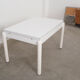 White extendable table, Italian design, 1980s, made in Italy