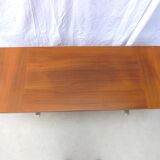 Teak and chrome coffee table