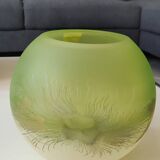 Handmade ball vase. Ambiente Zwiesel. Artistic look. 17x20cm